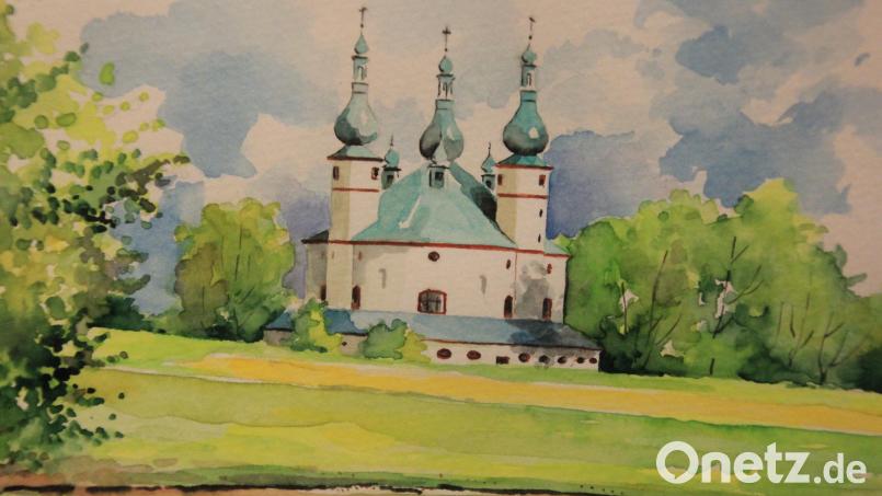 Die Dreifaltigkeitskirche Kappl, eines der Bilder von Kurt Richter, die im Kunsthaus zu sehen sind. Bild: kro