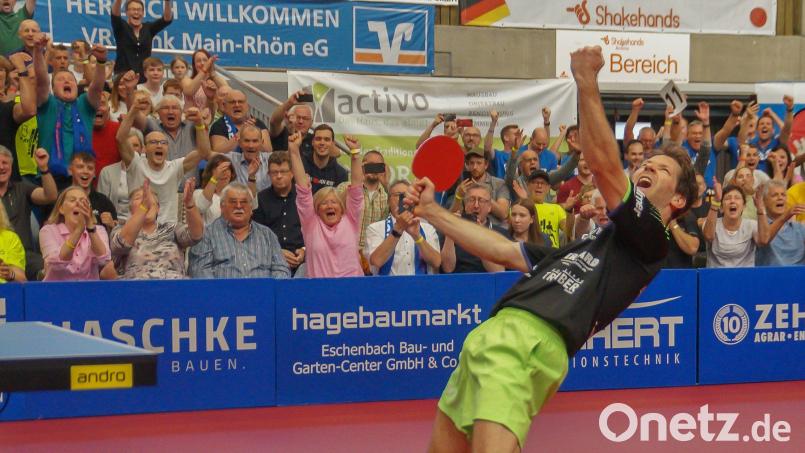 Bastian Steger jubelt. Bild: Rudi Dümpert