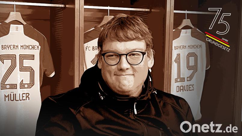 Alexander Grundler ist Behindertenbeauftragter der Stadt Weiden und sitzt selbst im Rollstuhl. Bild: Grundler/exb; Bildmontage: Laura Fröhler
