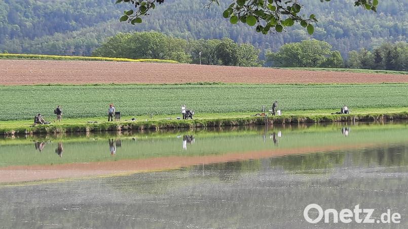 Bestes Angelwetter gab es am Bühler Weiher. Bild: oe