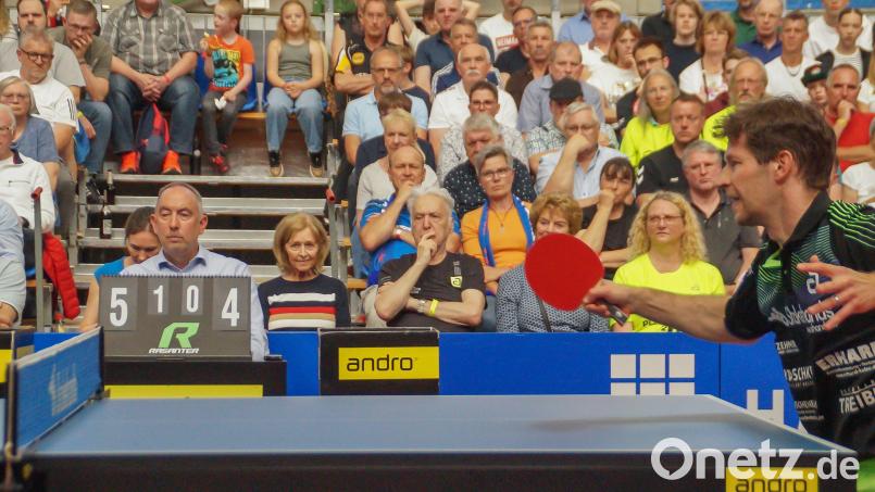 Bastian Steger (rechts) und Bad Königshofen haben das zweite Halbfinalspiel verloren. Bild: Rudi Dümpert