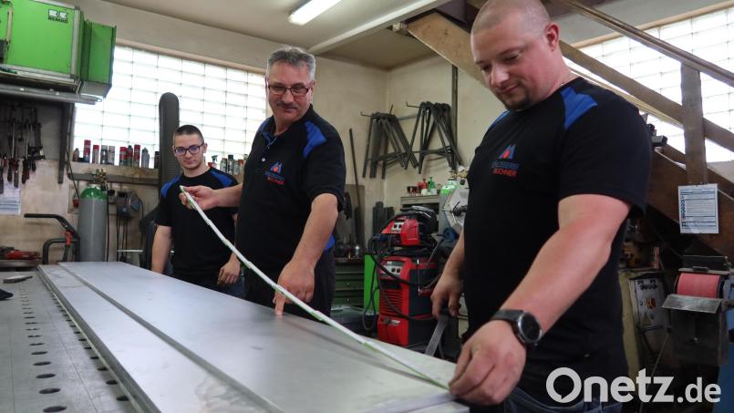 Die moderne Schlosserei Buchner ist inzwischen ein Drei-Mann-Betrieb. Bild: Kunz