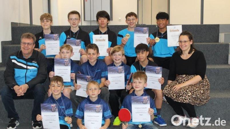 Die erfolgreichen Tischtennisspieler des TV Amberg. Bild: TV Amberg