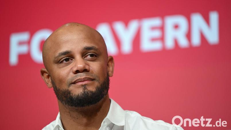 Bayern-Trainer Vincent Kompany bei seiner Vorstellung in München. Bild: Sven Hoppe/dpa