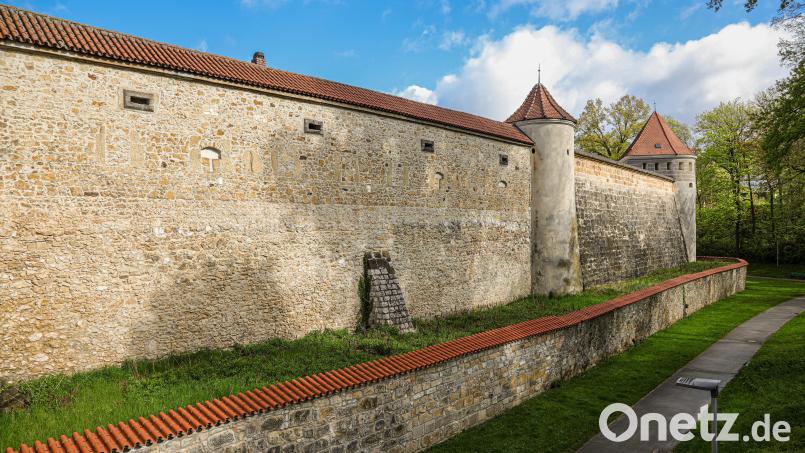 Eine mittelalterliche Stadtbefestigung wie aus dem Bilderbuch: Die Amberger Stadtmauer beim Nabburger Tor. Bild: Wolfgang Steinbacher