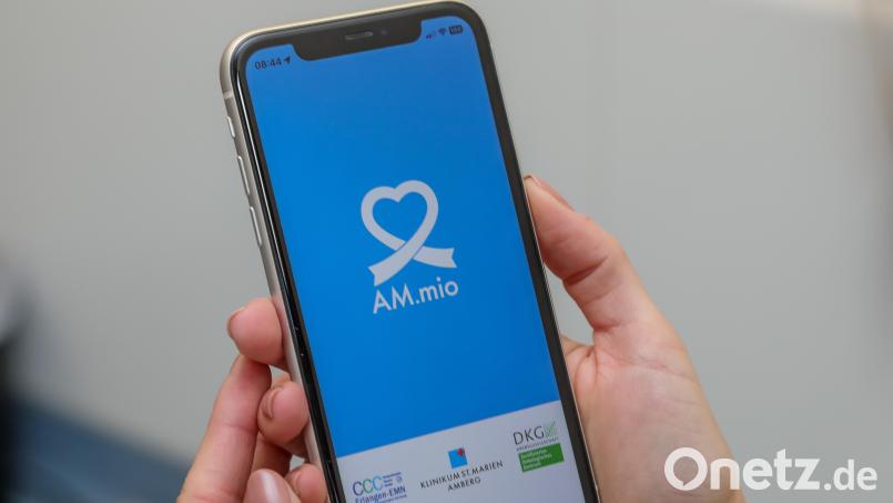 AM.mio ist die neue App für Patienten der Integrativen Onkologie am Klinikum Amberg. Bild: Wolfgang Steinbacher