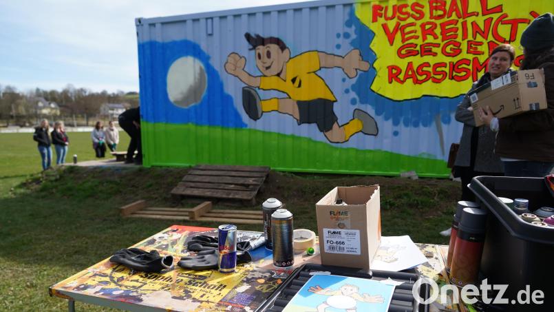 Der Jugendtreff Kastl hatte vor einigen Monaten zum Graffiti-Workshop eingeladen. Bei den Kursen geht es nicht nur um die richtigen Farben, sondern in der Regel auch um die rechtliche Seite. Archivbild: kaz