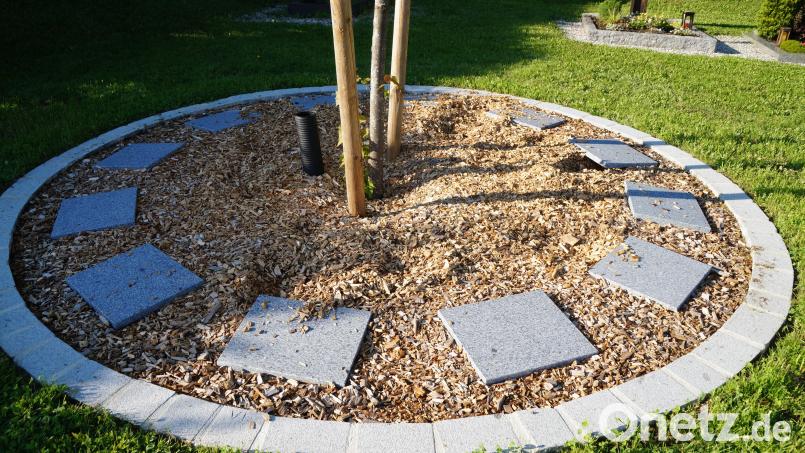 Die Art der Beschriftung der zwölf Granittafeln, die die Urnengräber bedecken, wird wegen der Einheitlichkeit vorgegeben. Bild: wel