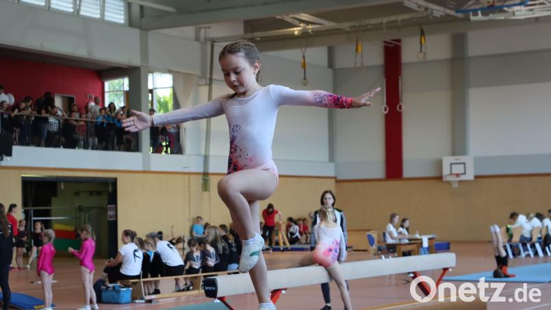 Mia Cieslak (Bild) von der TG Tirschenreuth und Luise Scherm aus Kemnath waren Tagesbeste beim Turn-Cup in Erbendorf. Bild: Julia Ritter