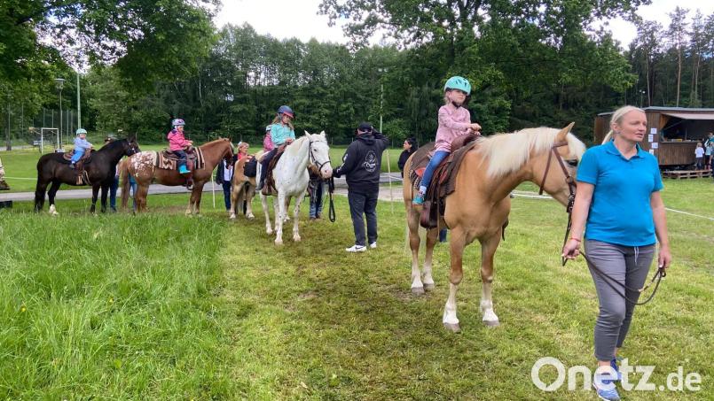 Großer Andrang herrschte beim 30. Ponyfest der Reitsportgemeinschaft Großschönbrunn/Seugast. Bild: Christa Bauer/exb