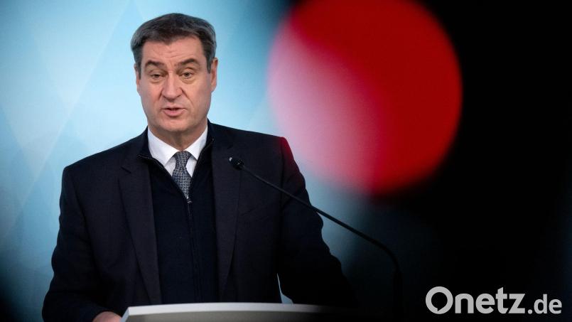 Ministerpräsident Markus Söder hat im Bayerischen Landtag zur Modernisierung und Entbürokratisierung ein 150-Punkte-Programm präsentiert. Bild: Sven Hoppe/dpa