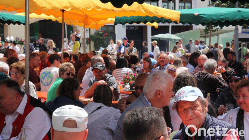 Schon zur Mittagszeit war auf dem Tirschenreuther Bürgerfest mächtig was los. Bild: kro