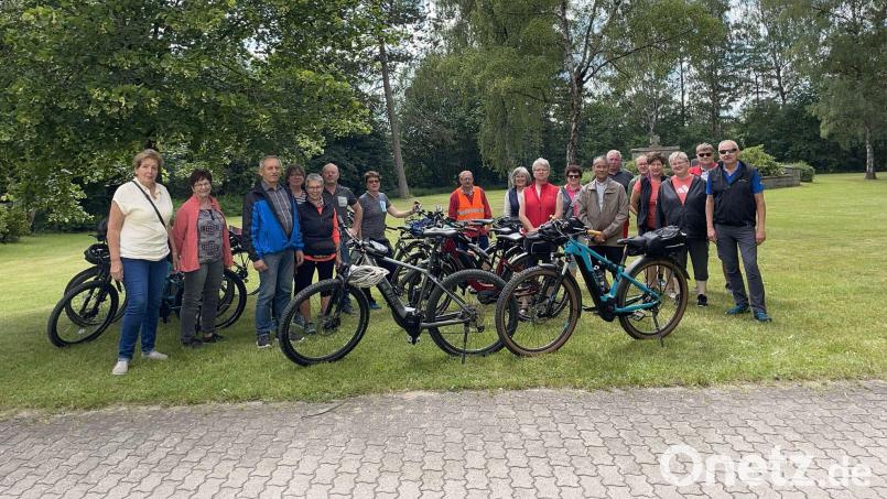Mit Rad auf Pilgertour nach Mantel: Die Pfarrei Parkstein hatte dazu eingeladen. Bild: Angela Bösl/exb
