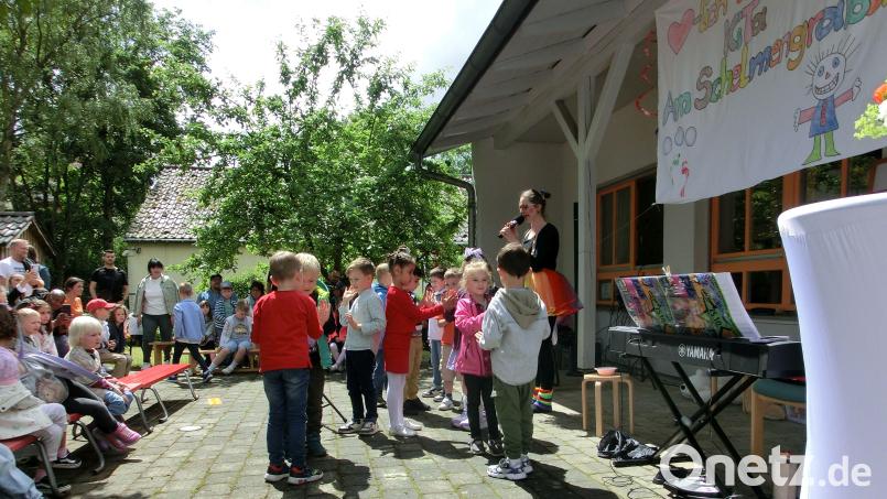 50 Jahre Kindergarten Am Schelmengraben in Amberg - das war ein Grund zum Feiern. Bild: Kerstin Scheimer