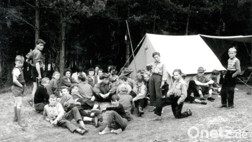 Die Pfadfinder vom Stamm Schnaittenbach veranstalten schon in ihren Anfangsjahren Zeltlager. Archivbild: Schnaittenbacher Pfadfindern/exb