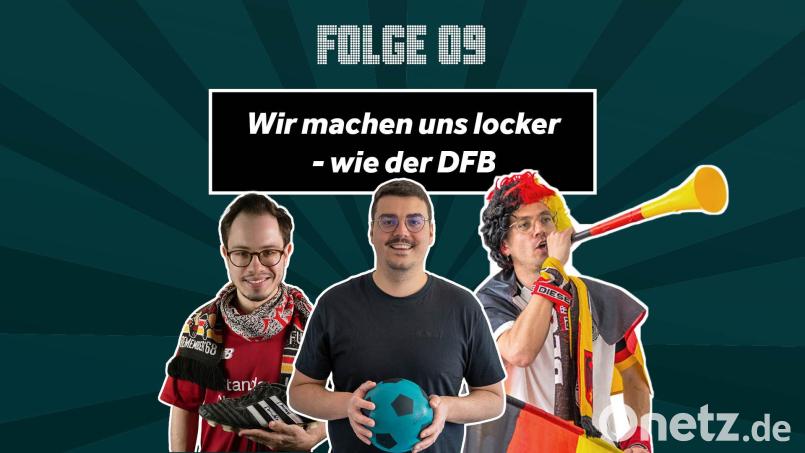 Florian Bindl, Sebastian Böhm und Julian Trager sind in der neunten Folge von &quot;Heim-EM - das Update&quot; zu hören. Bild: Laura Fröhler