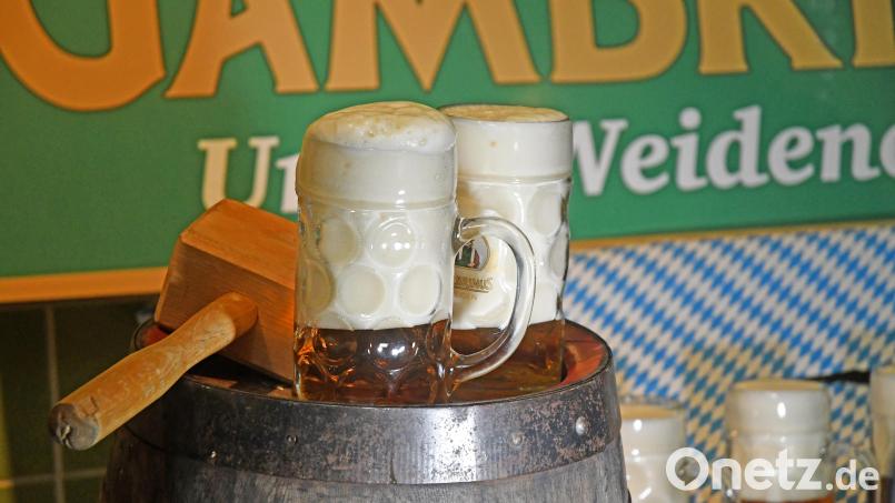 Gambrinus will wie gewohnt Weidens Feste mit ihrem Bier. Gerüchte um eine drohende Insolvenz lassen Gäste nun fürchten, dass es beim Bürgerfest Lieferschwierigkeiten geben könnte. Bild: Gabi Schönberger
