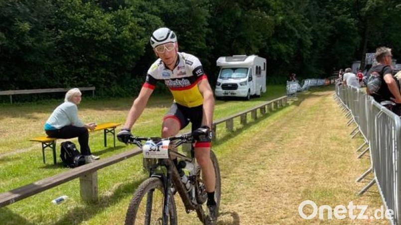 Herbert Deutschländer fuhr beim Franken-Bike-Marathon in der Altersklasse M60 auf Platz eins. Bild: Bernd Hagen/exb