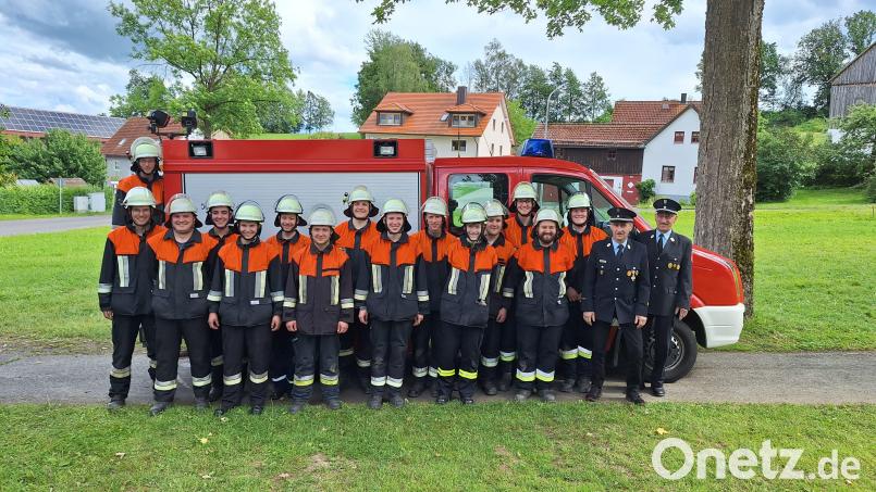 Die erfolgreichen Aktiven der Feuerwehr Münchenreuth. Bild:  Klaus Grötsch/exb