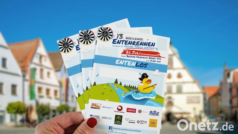 Lose für das &quot;Weidener Entenrennen&quot; zu gewinnen. Bild: Laura Fröhler