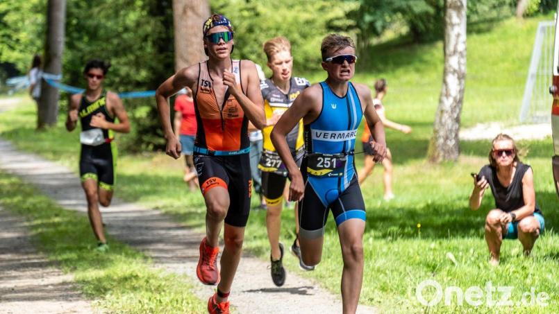 Nur vier von sieben Wettbewerben konnten im Nachwuchs-Triathlon in Waldershof stattfinden. Bild: Zintl
