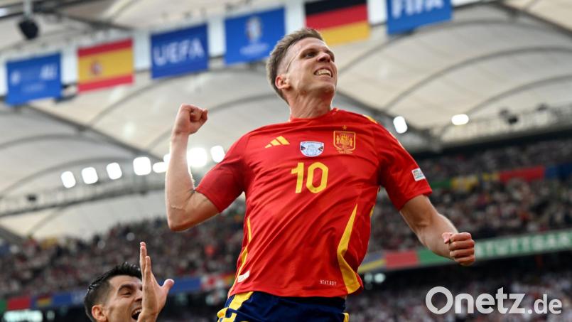 Manchester City hat wohl Interesse an Dani Olmo. Bild: Federico Gambarini/dpa