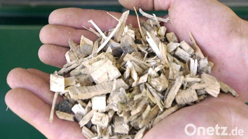 Weil die Biogasanlage von Landwirt Florian Gebhard in Dürnsricht nicht ausreicht, um die Häuser in Feuerhof und Gallmünz zu beheizen, müsste zusätzlich eine Hackschnitzelheizung errichtet werden. Diese würde insbesondere im Winter den zusätzlichen Bedarf decken – mit Holz direkt aus dem Landkreis Amberg-Sulzbach. Symbolbild: Alexander Rüsche/picture-alliance/dpa