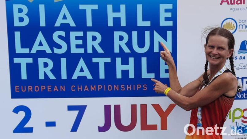 Silke Fersch hat bei den Europameisterschaften im Biathle, Triathle und Laser-Run fünf Goldmedaillen gewonnen. Bild: A. Schwarzmeier
