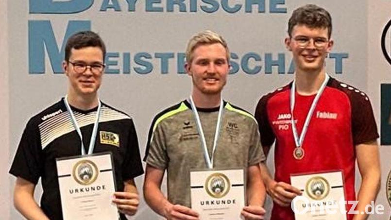 Andreas Bäumler aus Obertresenfeld (Mitte) gewann bei den bayerischen Meisterschaft des BSSB zwei Titel. Bild: Bäumler