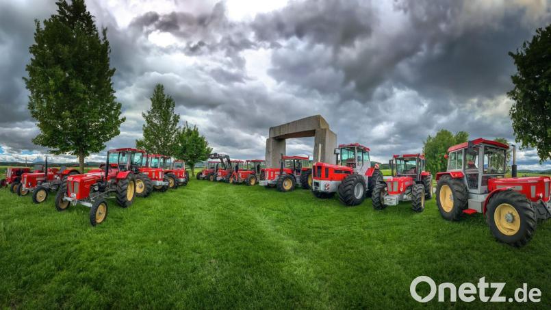 Zahlreiche Traktoren und Oldtimer sind am 21. Juli beim Treffen in Raggau zu sehen. Bild: Schlüter und Oldtimerclub Schwarzachtal.e.V./exb