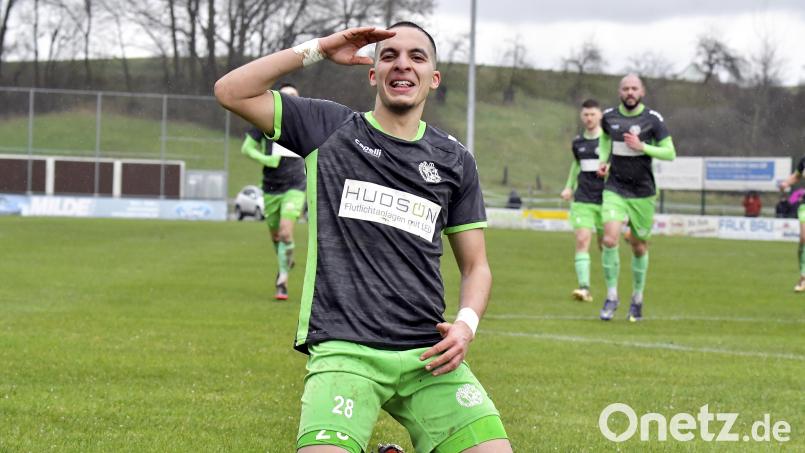Der Ex-Gebenbacher Salah El Berd jubelt künftig für den TSV Kornburg. Archivbild: Hubert Ziegler