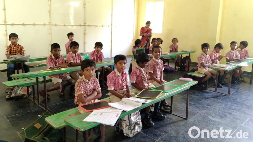Mit Patenschaften unterstützt der Mitterteicher Verein Projekt Moses Kinder an dieser Schule in der Diözese Nellore. Bild: Verein Projekt Moses/exb