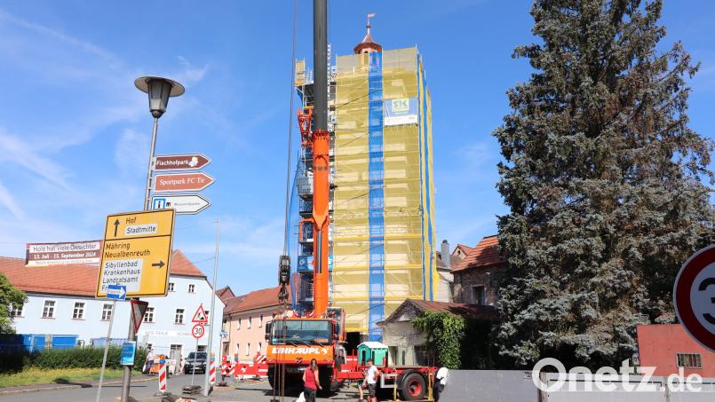 Klettnersturm (fast) wieder komplett Bild: Stadt Tirschenreuth/exb