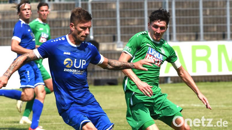 Martin Fillo (links), Neuzugang aus Tschechien, war der Dreh- und Angelpunkt im Offensivspiel der SpVgg SV Weiden. Bild: Büttner