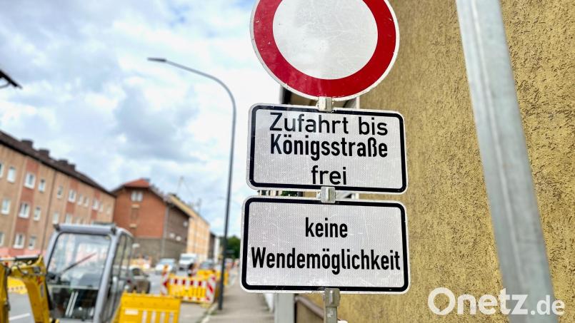 Die Prinz-Ludwig-Straße ist stadtauswärts gesperrt. Bild: Gabi Schönberger