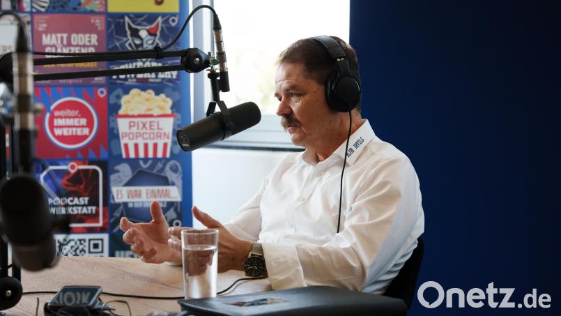 Franz Vodermeier, Geschäftsführer der Blue Devils-Spielbetriebs-GmbH, war zu Gast in der neuen Folge des Devils-Podcasts &quot;Powerplay&quot;. Bild: Jakob Graf