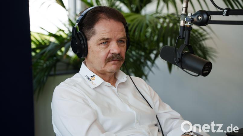 Franz Vodermeier, Geschäftsführer der Blue-Devils-Spielbetriebs-GmbH, war in der neuen Folge des Devils-Podcasts &quot;Powerplay&quot; zu Gast. Bild: Jakob Graf