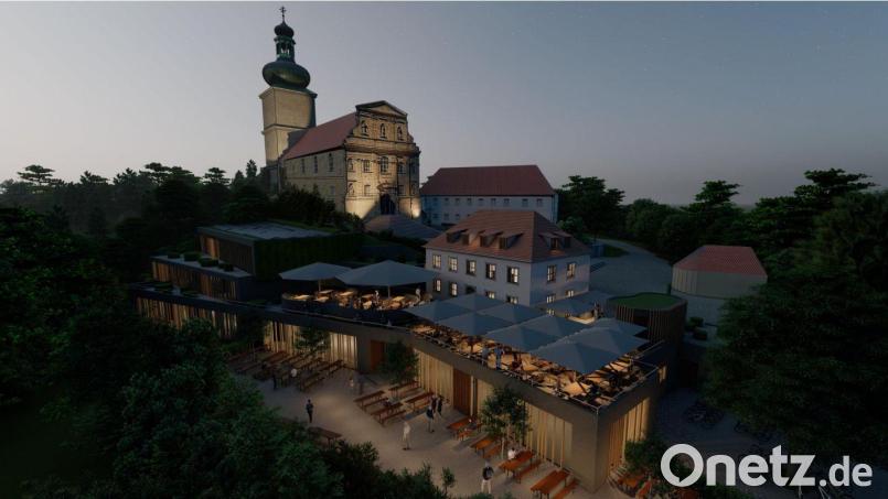 So könnte die &quot;neue&quot; Bergwirtschaft bei Nacht ausschauen. Der Stadtrat diskutierte in seiner letzten Sitzung darüber. Bild: Architekt Georg Zunner