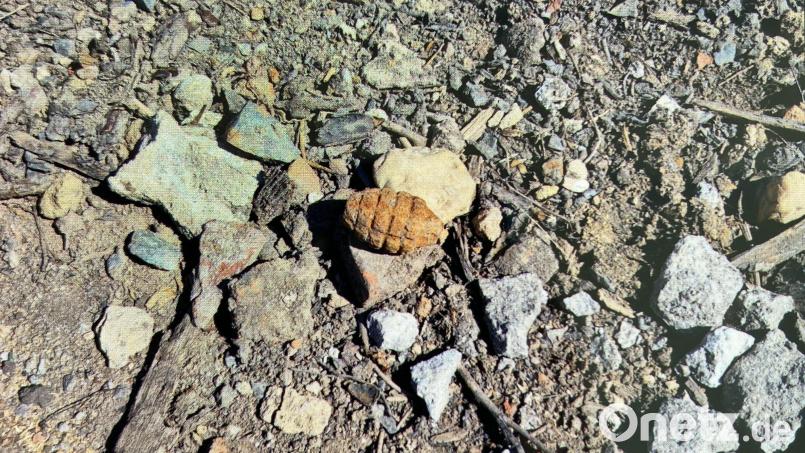 Bauarbeiter haben in Parkstein eine Granate aus dem zweiten Weltkrieg gefunden. Bild: PI Neustadt a.d. Waldnaab