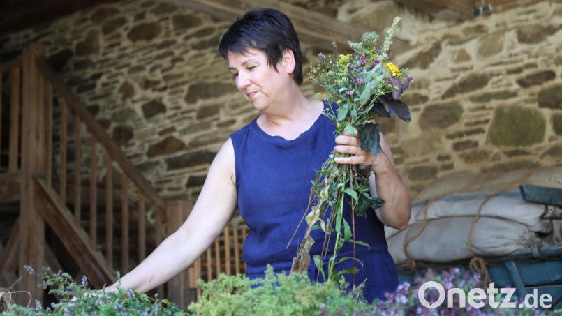 Rund um die Kräuterbuschen geht es am 15. August im Freilandmuseum Oberpfalz. Bild: Eva Gröninger/exb