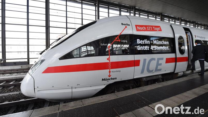 Fahrgäste in ICEs auf der Strecke München-Berlin müssen sich weiter auf Verspätungen und Halte-Ausfälle einstellen.. (Archivbild) Bild: picture alliance / Martin Schutt/dpa-Zentralbild/dpa