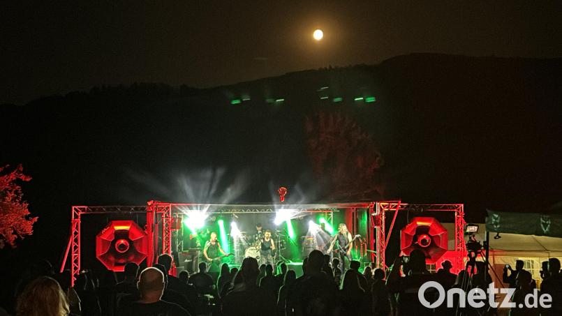 Die Band Powerlord spielte ihr vorletztes Konzert am AHAU-Open-Air. Bild: lei