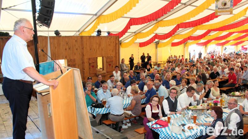 Joachim Herrmann sprach am Freitagabend auf dem Kemnather Wiesenfest Bild: stg