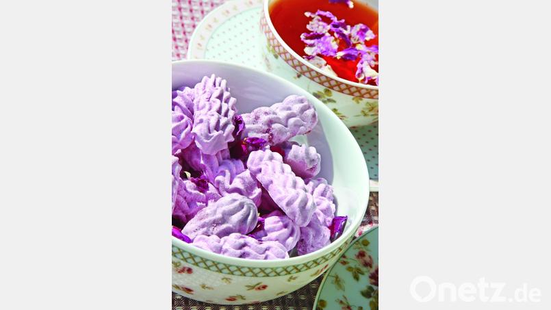 Eine schöne Farbe haben die Rosen-Meringen. . Bild: Delikatessen Manufaktur Bergler-Fischer/exb