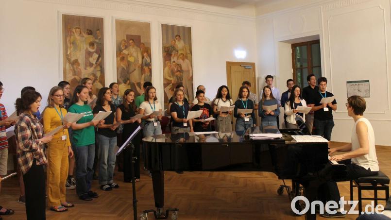 Die Teilnehmer der Schülerakademie proben schon fleißig für ihr Konzert in der Paulanerkirche. Bild: Deutsche SchülerAkademie