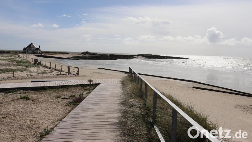 Blick auf den Atlantik am Pointe de Penvins auf der Südseite der Rhuys-Halbinsel. Bild: Deike Uhtenwoldt/dpa