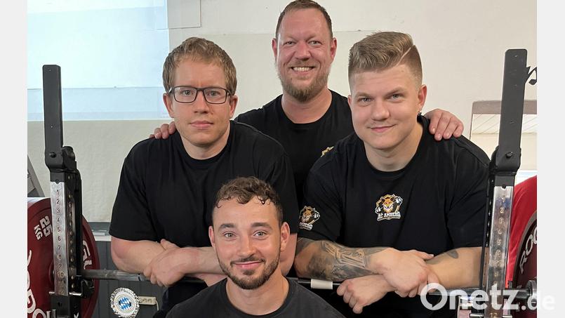 Die Mannschaft des AC Amberg: (von links) Franz Graaf, Florian Stubenvoll, Claus Piechatzek und Felix Brehmstaler. Bild: bim