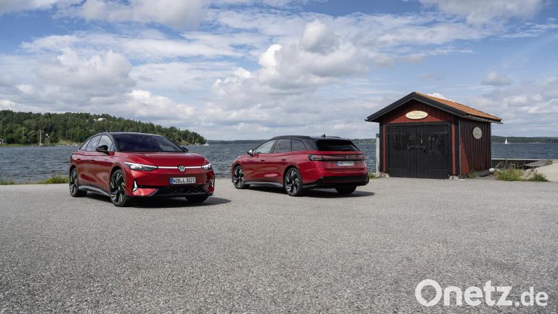 VW erweitert seine ID.7-Familie: Im Herbst ergänzt ein Kombi das elektrische Flaggschiff. Bild: Manuel Hollenbach/VW/dpa