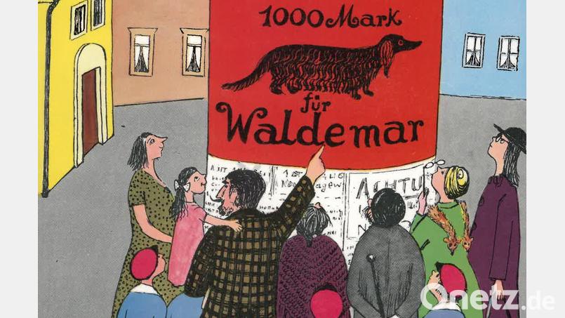Illustration von Wiltrud Roser, aus der Bildergeschichte „Die Prinzessin und das Krokodil“. Bild: Sebastian Roser/exb