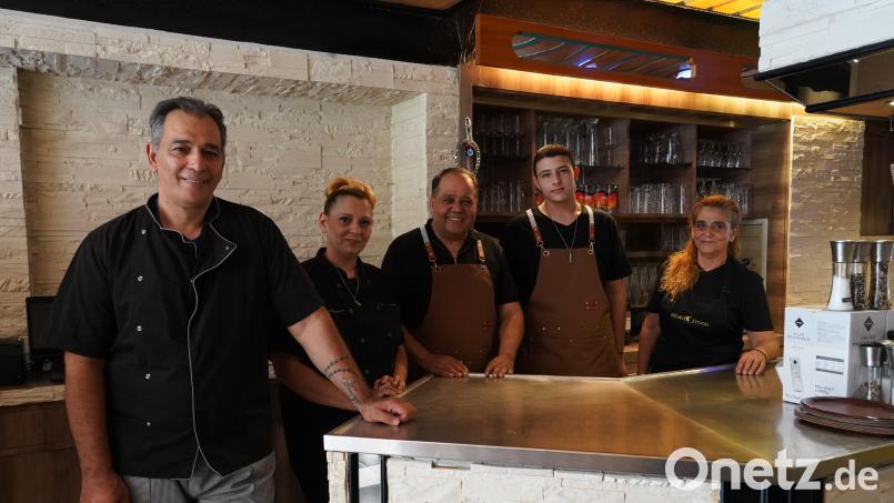 Das Team von &quot;El Greco&quot;: (von links) Georgius und Georgia Dimitriou, Alexandrus Gkonas, Georgius Dimitriou jr. und Nikoletta Stefanou. Bild: kaz